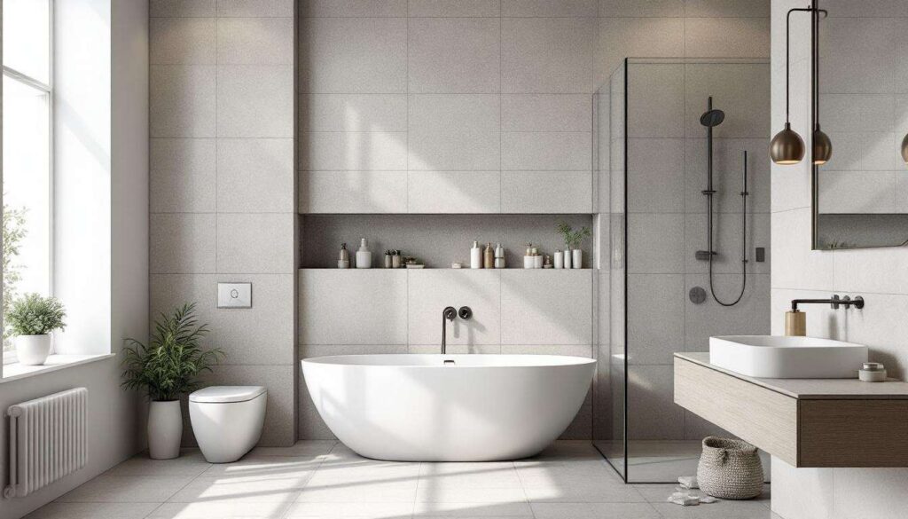 Pareti del bagno: ecco fino a che altezza andrebbero piastellate e perché